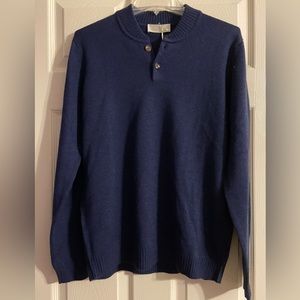 680$ DELLA CIANA CASHMERE Sweater Merinos Wool / Cashmere Size 52 EU/ 36 US NWT